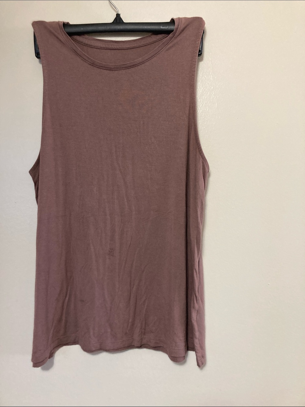 a new day Dusty Mauve Sleeveless Ribbed Tank
